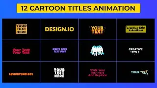 Cartoon Titles Animation After Effects Template