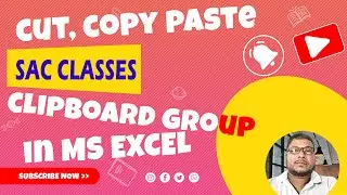 Clipboard Group In Ms Excel (Cut, Copy, Paste, Format Painter ) II Ms Excel Main Clipboard Group?