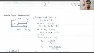 Shape function and Interpolation function for Linear Bar Element