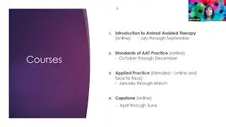 Overview of the Concordia University Animal Assisted Therapy Certificate
