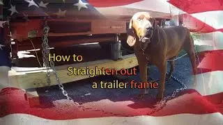 how to straighten a trailer frame