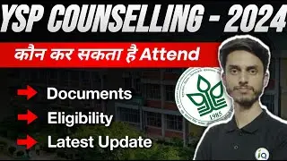 YSP 1st Normal and Self financing Counselling latest update /  Inspiring Agricon