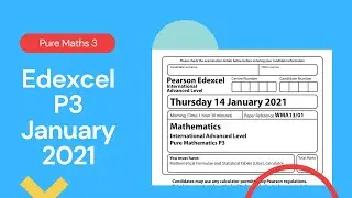 Edexcel IAL P3 January 2021 Exam Paper