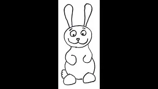 how to draw happy happy bunny