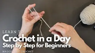 🧶 How to Crochet for Absolute Beginners - Your First Lesson | Slip Knot |  How to Hold the Yarn