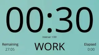 Tabata Timer 30/25 - HIIT Timer 30/25 - Interval Timer 30/25 ( without music )