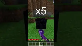 How To Break Obsidian from Iron Pickaxe #shorts #minecraftshorts