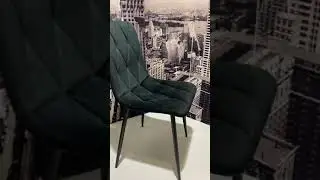 Стілець на металевих ніжках  в сучасному стилі FRED (Фред) оксамит, колір чорний OR- 854