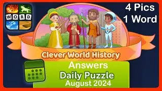 4 Pics 1 Word - Clever World History - August 2024 - Answers Daily Puzzle + Bonus Puzzle #4pics1word