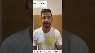 AIR 19 Shivam Kumar #Mathematicsoptional  |UPSC IAS Topper 23 #Mathocrat #upscresult2023