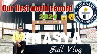 OUR FIRST GUINNESS WORLD RECORD 🏆 ON ATTENDING LARGEST CLASS OF ASHTANG HRIDYA 😱 || FULL VLOG