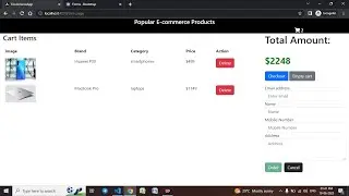 Ecommerce Website part 4 | Checkout-page| Total amount Calculation