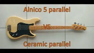 Alnico 5 VS Ceramic Thunderbird pickup parallel mode