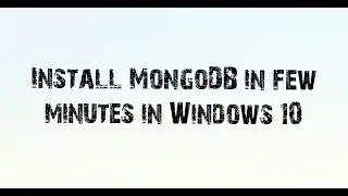 MongoDB installation in minutes?