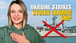 UKRAINE STRIKES STOLEN LANDING SHIP WITH NEPTUNE MISSILE SYSTEM Vlog 638: War in Ukraine
