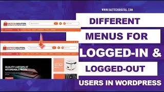 Different Menus for Logged-In and Logged-Out User