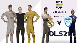 Dream League Soccer 2021⚽ New kit Real Madrid | Elite Division Gam e 1of 15 | Android Gameplay