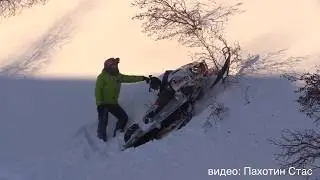 Полярный Урал снегоход 24 02 2017  часть 3