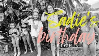 my girl turns eight on Kauai