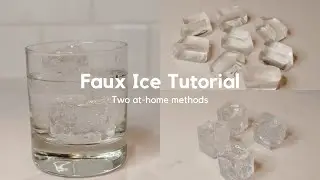 How to make DIY faux ice #fauxfoods #fakefood
