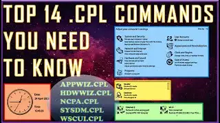 Complete List of .cpl commands in Command Prompt | All about Control Panel Applets | Windows 10 /8/7