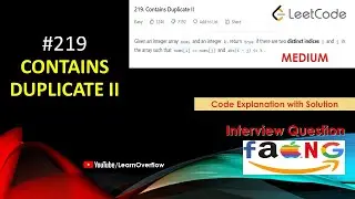 Contains Duplicate II | LeetCode 219 | Java 10ms solution | @LearnOverflow