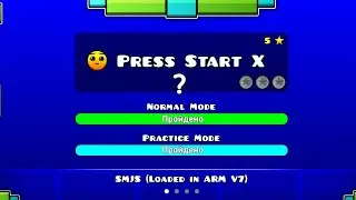 Press start X? Geometry dash 2.2