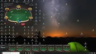 playing GG poker 8 tables rush and cash