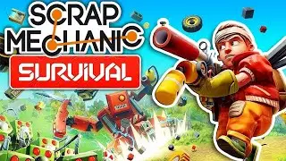 Scrap Mechanic #4 Новая Фарм машина и робовыжималка.
