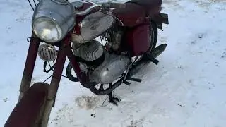 Двигатель Ява (Jawa) 350/360 тест 16.12.2023 после ремонта (г. Рязань)