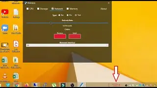 How to check upload and download speed on taskbar