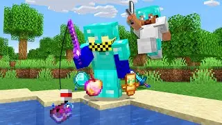 Minecraft Hunger Games, But Fishing is OP!