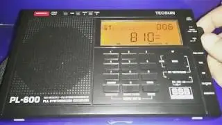 Tecsun PL-600, ручное сканирование СВ, индор.
