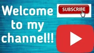Welcome to my channel!!