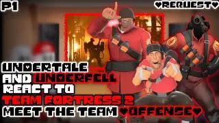 UNDERTALE & UNDERFELL REACT TO TEAM FORTRESS 2 - MEET THE TEAM (OFFENSE) [Part 1] (Request)