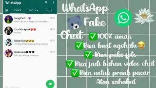 FAKE CHAT PART 1||WHATSAPP VERSION||SYAFIRA OFFICIAL 💜