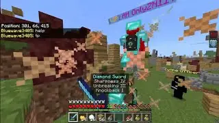 Fighting enemy clan members Lifeboat survival mode SM104
