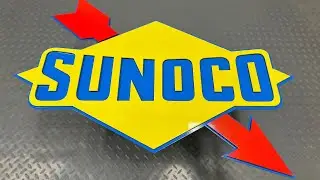 This Vintage Sunoco Metal Sign Turned Out Amazing! - Made With Langmuir Crossfire Pro Plasma CNC