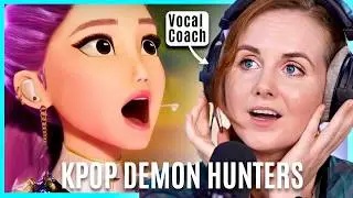 The KPop Demon Hunters Songs are GENIUS! | Vocal Coach Analysis | Seven Song Reaction Compilation