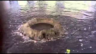 Потоп в Ярославле. Засорение ливневки. 2013 год