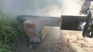 Алмазная Резка Омск. Проба цепной пилы.