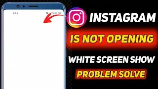 Instagram is not opening problem solve 2022 | Instagram is not opening white screen showing problem