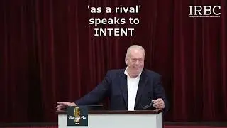 'as a rival' ... words mean something....