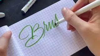 Brush Lettering with CRAYOLA Pens/Markers | REAL TIME CALLIGRAPHY