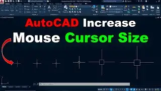 How to Change PickBox size in AutoCAD |  AutoCAD How to Change cursor size tutorial for beginners 