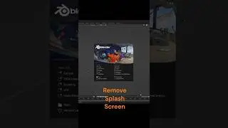 Can I remove Splash Screen in Blender? 🤔🤔 
