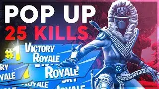 POP UP cup kill RECORD?? Solo 25 Kill Win