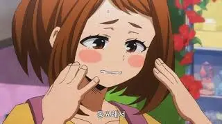 뜨거운 동영상 -  나의히어로아카데미아 우라라카 사투리 남발!