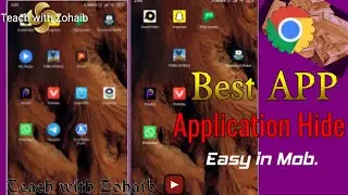 how to hide apps in mob, apne mobile m application hide