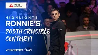 🚀 Ronnie O'Sullivan makes it 205 Crucible centuries! | 2024 World Snooker Championship Highlights